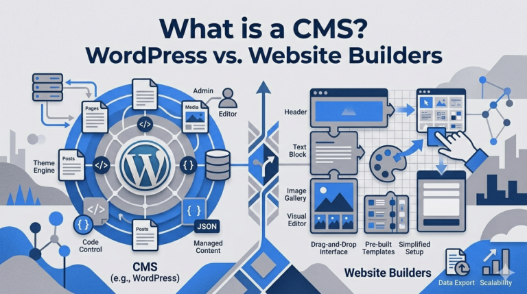 What is a CMS? WordPress vs. Website Builders